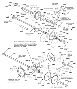 Traction Drive Group Diagram and Parts List for BP2138S (1696160-00)(2012) Briggs and Stratton Snow Blower